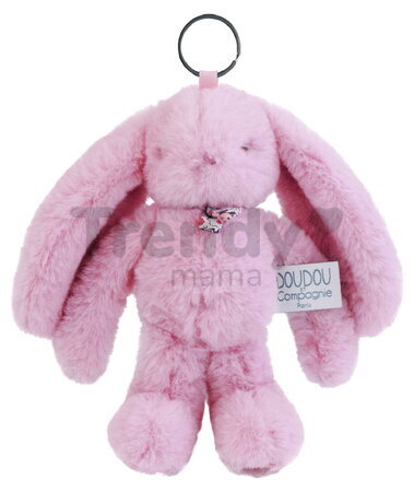 Plyšový zajačik prívesok na kľúče Bunny Keyring Doudou et Compagnie viac farieb 18 cm od 24 mes DC4295