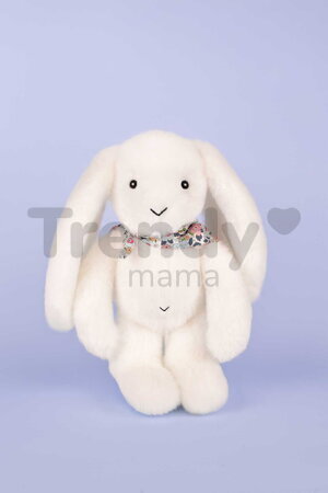 Plyšový zajačik Fleurette the Bunny White Doudou et Compagnie biely 25 cm od 0 mes