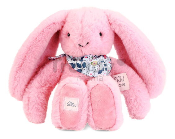 Plyšový zajačik Fleurette the Bunny Grenadine Doudou et Compagnie ružový 25 cm od 0 mes