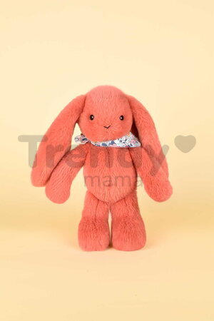 Plyšový zajačik Fleurette the Bunny Terracotta Doudou et Compagnie oranžový 25 cm od 0 mes