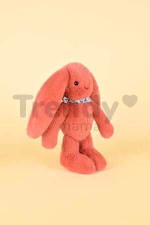 Plyšový zajačik Fleurette the Bunny Terracotta Doudou et Compagnie oranžový 25 cm od 0 mes