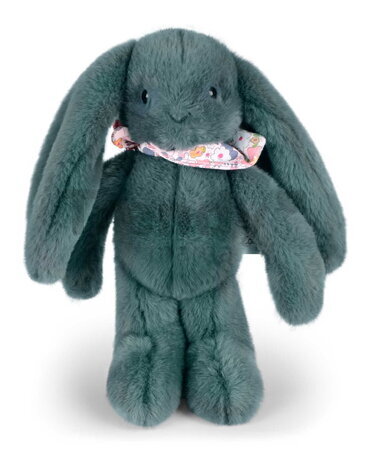 Plyšový zajačik Fleurette the Bunny Eucalyptus Doudou et Compagnie zelený 25 cm od 0 mes