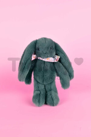 Plyšový zajačik Fleurette the Bunny Eucalyptus Doudou et Compagnie zelený 25 cm od 0 mes