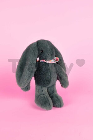 Plyšový zajačik Fleurette the Bunny Eucalyptus Doudou et Compagnie zelený 25 cm od 0 mes