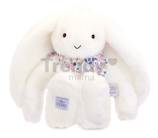 Plyšový zajko Fleurette the Bunny White Doudou et Compagnie biely 35 cm od 0 mes