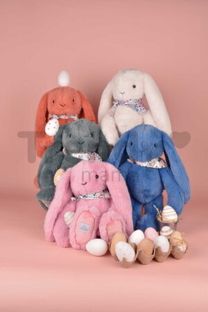 Plyšový zajko Fleurette the Bunny Terracotta Doudou et Compagnie oranžový 35 cm od 0 mes