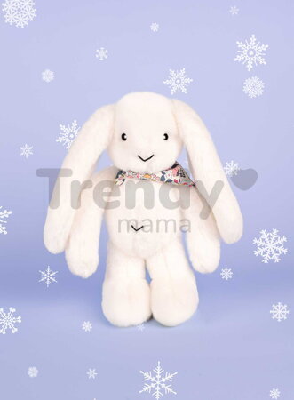 Plyšový zajko Fleurette the Bunny White Doudou et Compagnie biely 35 cm od 0 mes