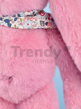 Plyšový zajko Fleurette the Bunny Grenadine Doudou et Compagnie ružový 35 cm od 0 mes