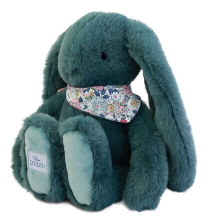 Plyšový zajko Fleurette the Bunny Eucalyptus Doudou et Compagnie zelený 35 cm od 0 mes