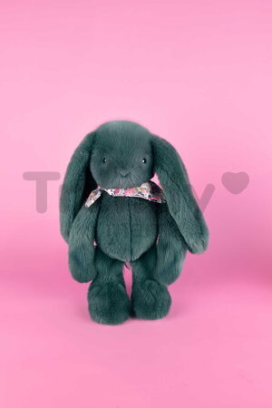 Plyšový zajko Fleurette the Bunny Eucalyptus Doudou et Compagnie zelený 35 cm od 0 mes