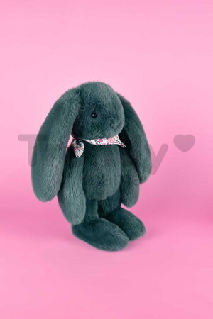 Plyšový zajko Fleurette the Bunny Eucalyptus Doudou et Compagnie zelený 35 cm od 0 mes