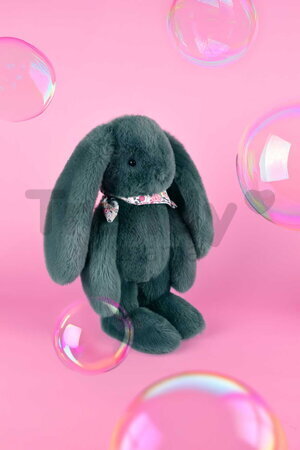 Plyšový zajko Fleurette the Bunny Eucalyptus Doudou et Compagnie zelený 35 cm od 0 mes