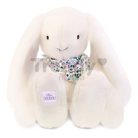 Plyšový zajac Fleurette the Bunny White Doudou et Compagnie biely 50 cm od 0 mes