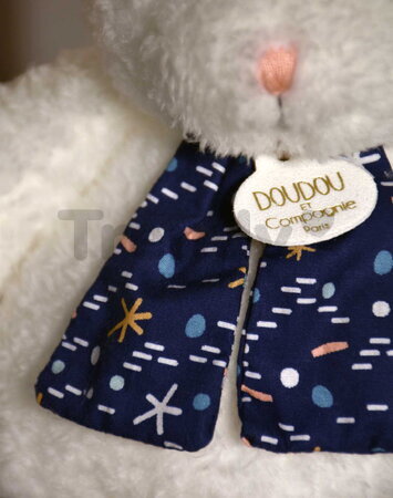 Plyšový medvedík svietiaci v tme Moonlight Collection Doudou et Compagnie v darčekovom balení biely 26 cm od 0 mes