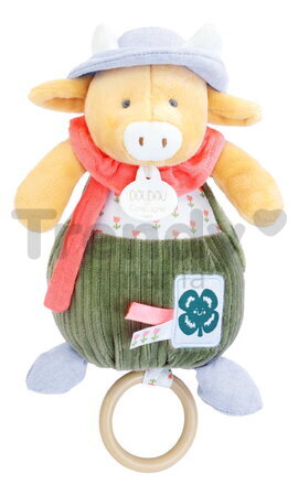 Plyšová kravička s melódiou Aneth the Cow In my Garden Music Box Doudou et Compagnie v darčekovom balení 20 cm od 0 mes DC4324