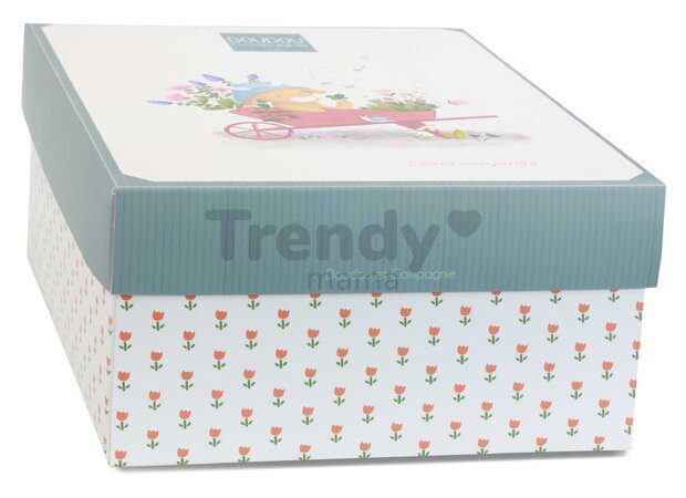 Plyšová kravička s melódiou Aneth the Cow In my Garden Music Box Doudou et Compagnie v darčekovom balení 20 cm od 0 mes DC4324