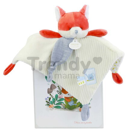 Plyšová líška na maznanie Romarin the Fox In my Garden Doudou et Compagnie v darčekovom balení 27 cm od 0 mes DC4327