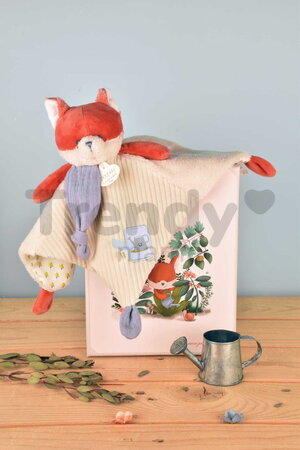 Plyšová líška na maznanie Romarin the Fox In my Garden Doudou et Compagnie v darčekovom balení 27 cm od 0 mes DC4327