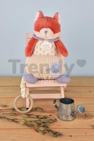 Plyšová líška s melódiou Romarin the Fox In my Garden Music Box Doudou et Compagnie v darčekovom balení 20 cm od 0 mes DC4329