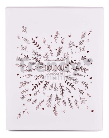 Plyšový medvedík na maznanie Doudou 25 Years Doudou Cape Pink Doudou et Compagnie v darčekovom balení ružový 25 cm od 0 mes