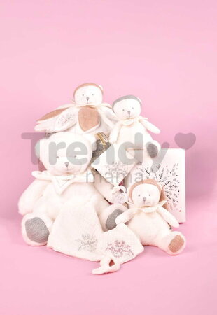 Plyšový medvedík na maznanie Doudou 25 Years Doudou Collector Pink Doudou et Compagnie v darčekovom balení ružový 25 cm od 0 mes