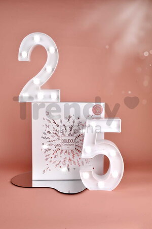 Plyšový medvedík na maznanie Doudou 25 Years Doudou Collector Pink Doudou et Compagnie v darčekovom balení ružový 25 cm od 0 mes