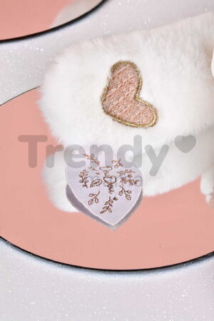 Plyšový medvedík Doudou 25 Years Activity Puppet Pink Doudou et Compagnie narodeninová edícia ružový 30 cm od 0 mes