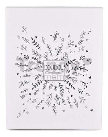 Plyšový medvedík na maznanie Doudou 25 Years Doudou Cape Grey Doudou et Compagnie v darčekovom balení sivý 25 cm od 0 mes