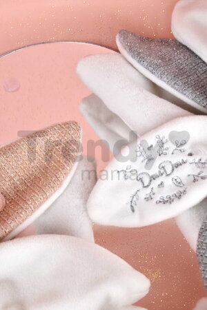 Plyšový medvedík na maznanie Doudou 25 Years Doudou Collector Pink Doudou et Compagnie v darčekovom balení ružový 25 cm od 0 mes