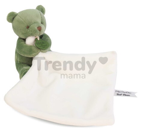 Plüss mackó kendővel dédelgetéshez My Little Bear Doudou et Compagnie ajándékcsomagolásban több színben 10 cm 0 hó-tól