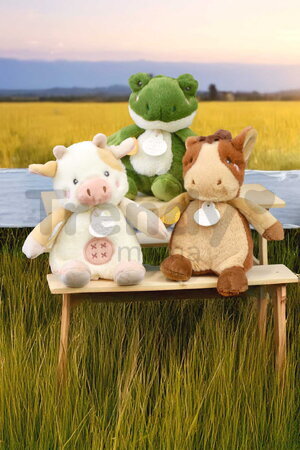 Plyšové zvieratko so zvukom The Farm Doudou with Sound Box Doudou et Compagnie v darčekovom balení rôzne druhy 17 cm od 0 mes DC4358