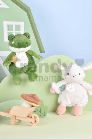 Plyšové zvieratko so zvukom The Farm Doudou with Sound Box Doudou et Compagnie v darčekovom balení rôzne druhy 17 cm od 0 mes DC4358