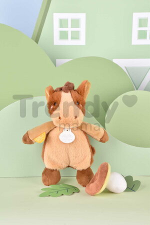 Plyšové zvieratko so zvukom The Farm Doudou with Sound Box Doudou et Compagnie v darčekovom balení rôzne druhy 17 cm od 0 mes DC4358