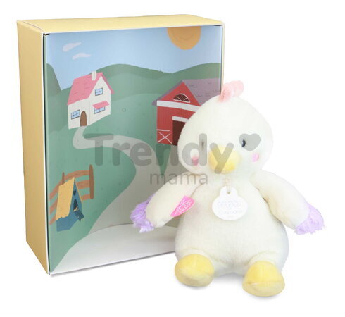 Plyšové zvieratko so zvukom The Farm Doudou with Sound Box Doudou et Compagnie v darčekovom balení rôzne druhy 17 cm od 0 mes DC4358