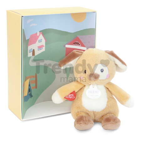 Plyšové zvieratko so zvukom The Farm Doudou with Sound Box Doudou et Compagnie v darčekovom balení rôzne druhy 17 cm od 0 mes DC4358