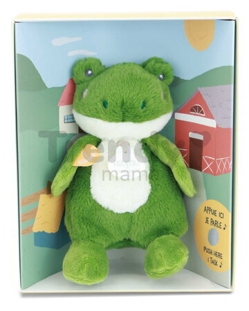 Plyšové zvieratko so zvukom The Farm Doudou with Sound Box Doudou et Compagnie v darčekovom balení rôzne druhy 17 cm od 0 mes DC4358