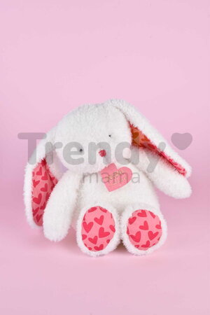 Plyšový zajačik Bunny Je T'aime Doudou et Compagnie v darčekovej taške biely 25 cm od 0 mes DC4372