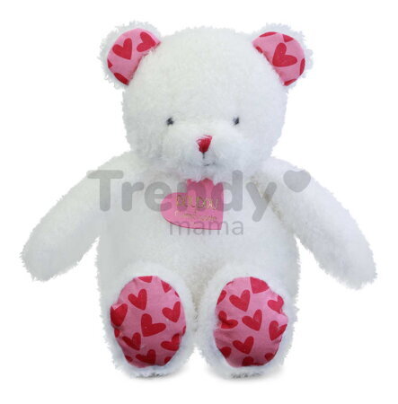 Plyšový medvedík Bear Je T'aime Doudou et Compagnie v darčekovej taške biely 25 cm od 0 mes DC4373