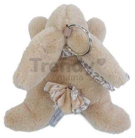 Plyšový zajačik prívesok na kľúče Keyring Bag Charm Doudou et Compagnie viac farieb od 24 mes DC4374