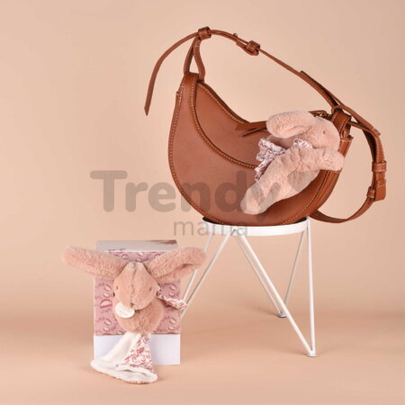 Plyšový zajačik prívesok na kľúče Keyring Bag Charm Doudou et Compagnie viac farieb od 24 mes DC4374