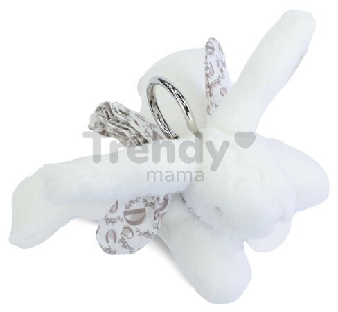Plyšový zajačik prívesok na kľúče Keyring Bag Charm Doudou et Compagnie viac farieb od 24 mes DC4374