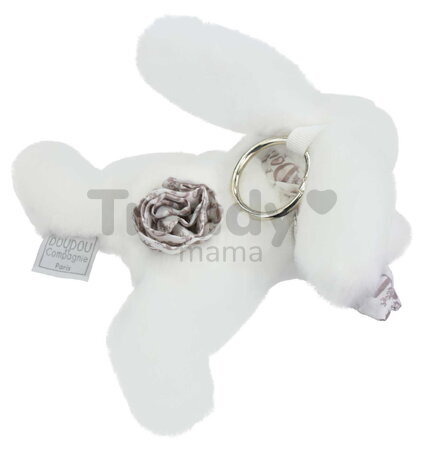 Plyšový zajačik prívesok na kľúče Keyring Bag Charm Doudou et Compagnie viac farieb od 24 mes DC4374