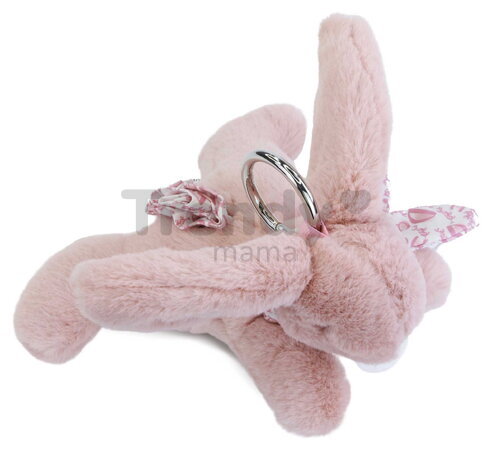 Plyšový zajačik prívesok na kľúče Keyring Bag Charm Doudou et Compagnie viac farieb od 24 mes DC4374