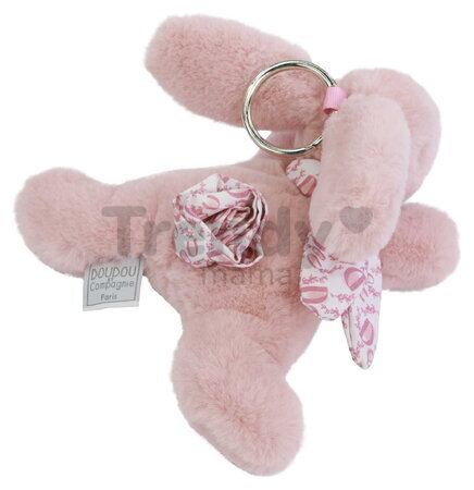 Plyšový zajačik prívesok na kľúče Keyring Bag Charm Doudou et Compagnie viac farieb od 24 mes DC4374