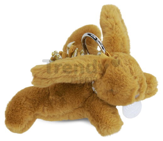 Plyšový zajačik prívesok na kľúče Keyring Bag Charm Doudou et Compagnie viac farieb od 24 mes DC4374