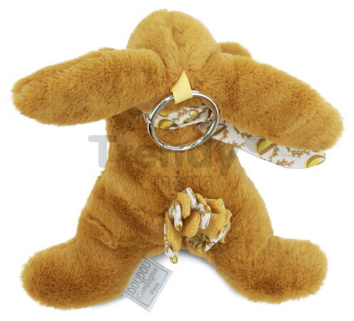 Plyšový zajačik prívesok na kľúče Keyring Bag Charm Doudou et Compagnie viac farieb od 24 mes DC4374