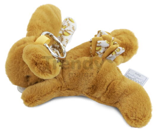 Plyšový zajačik prívesok na kľúče Keyring Bag Charm Doudou et Compagnie viac farieb od 24 mes DC4374