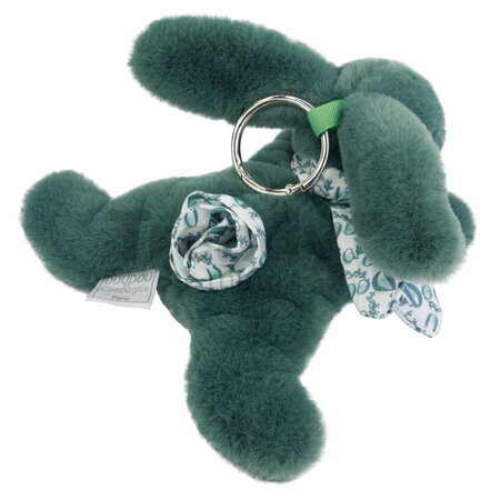 Plyšový zajačik prívesok na kľúče Keyring Bag Charm Doudou et Compagnie viac farieb od 24 mes DC4374