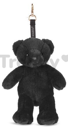 Plyšový medvedík prívesok na kľúče Black Bear Bag Charm Doudou et Compagnie čierny 20 cm od 24 mes DC4384