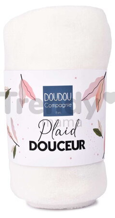 Deka pre bábätko White Blanket Doudou et Compagnie biela 100*70 cm od 0 mes DC4570